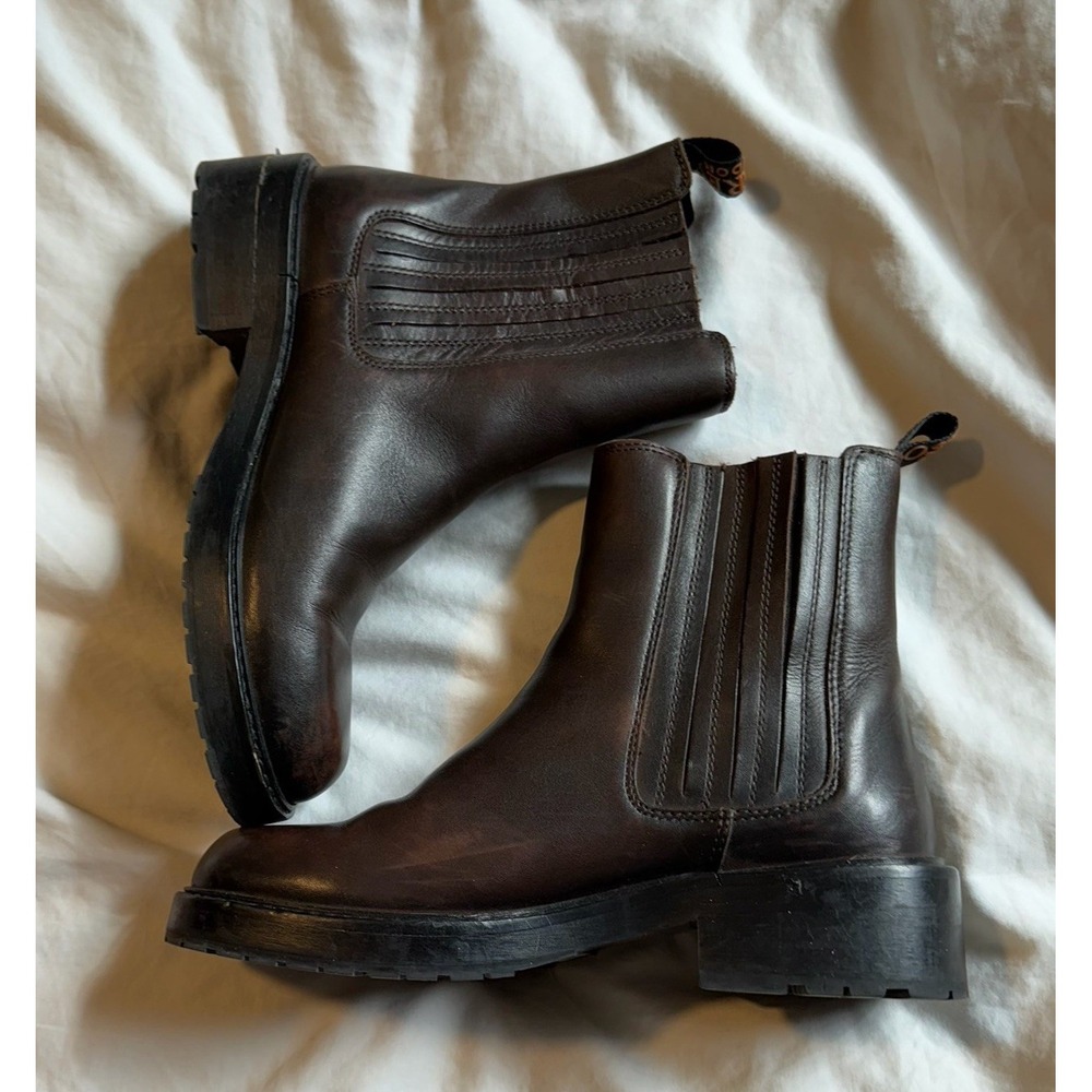 Osprey London Azalea Chocolate Leather Chelsea Boots EU 38 - Picture 3 of 8